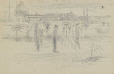 The 'scribble' of which Vincent wrote about in his letter to Theo.