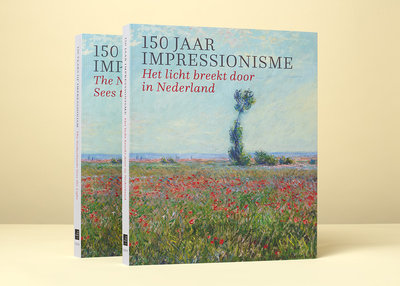 Omslag van de catalogus '150 jaar impressionisme. Het licht breekt door in Nederland' 
