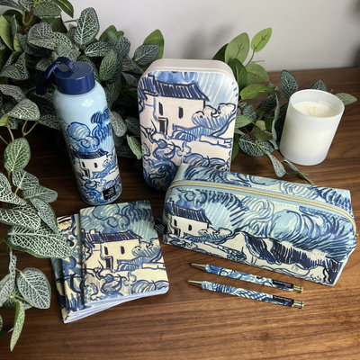 Blueprint Collections stationery set printed with Van Gogh's 'Landscape with Houses'