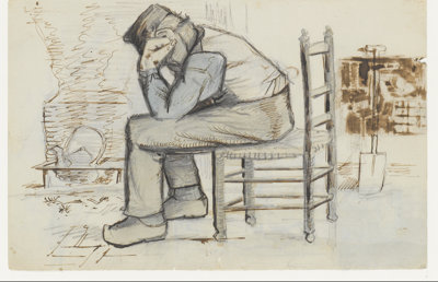 Blad 2 van brief van Vincent van Gogh aan Theo van Gogh met schetsen