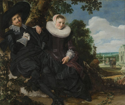Frans Hals, Portret van een echtpaar, mogelijk Isaac Abrahamsz Massa en Beatrix van der Laen, ca. 1622 Olieverf op doek, 140 × 166,5 cm, Rijksmuseum, Amsterdam