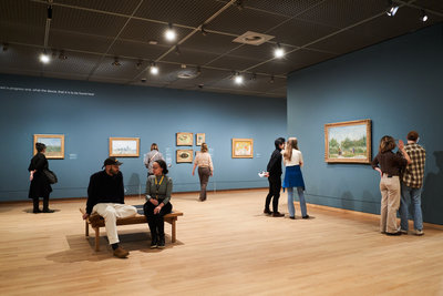 Museum visitors are looking at Van Gogh paintings. Photo: Tomek Dersu Aaron