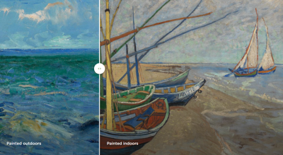 Still from the app 'Unravel Van Gogh' 