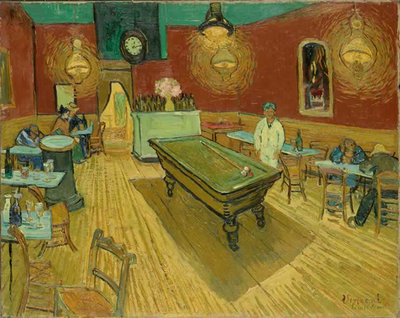 Vincent van Gogh, Le café de nuit (The Night Café), 1889. Yale University Art Gallery, New Haven