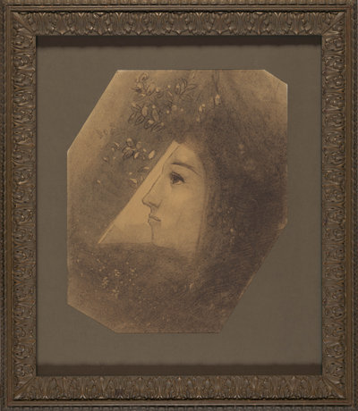 Odilon Redon, Concern for the Absolute, 1891, in the original frame
