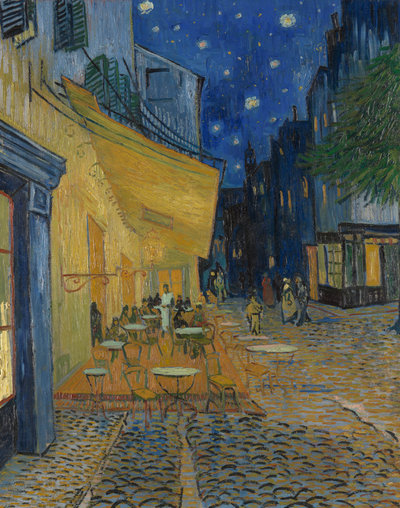 Vincent van Gogh, Terrace of a Café at Night (Place du Forum), 1888, Kröller-Müller Museum, Otterlo