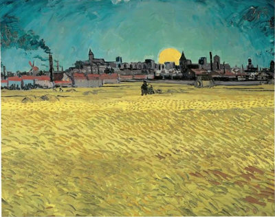 Vincent van Gogh, 'Korenveld met Arles in de achtergrond', juni 1888, Kunstmuseum Winterthur