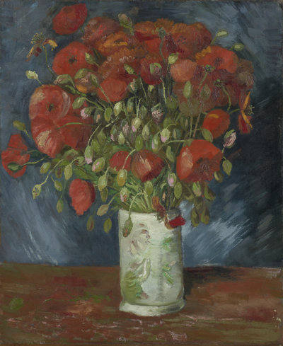 Vincent van Gogh, 'Vaas met klaprozen', 1886, Wadsworth Atheneum Museum of Art, Hartford.