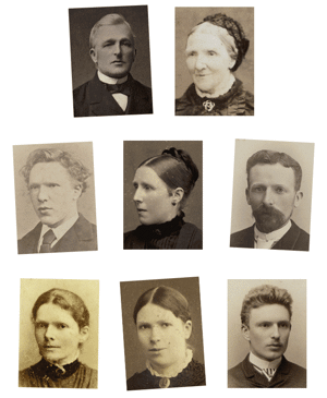 Een foto-overzicht van Vincent van Gogh met zijn broers, zussen en ouders