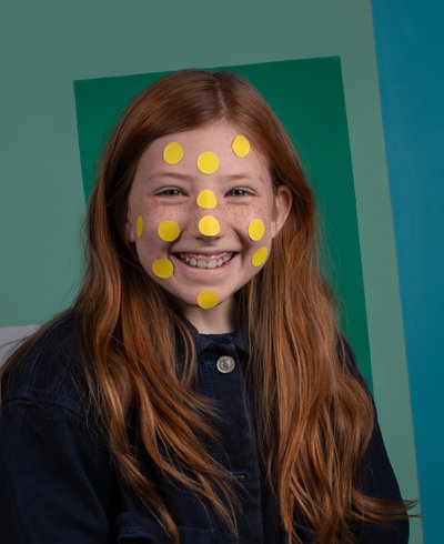 Meisje die het Van Gogh gaat naar school lesprogramma heeft gevolgd