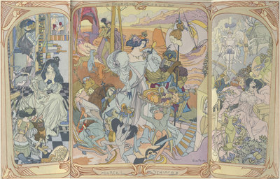 Marcel Schwob, La porte des rêves, illustratie George de Feure (1899)