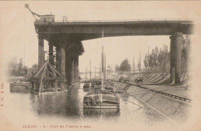 Clichy – Port de l’usine à gaz, ca. 1900.