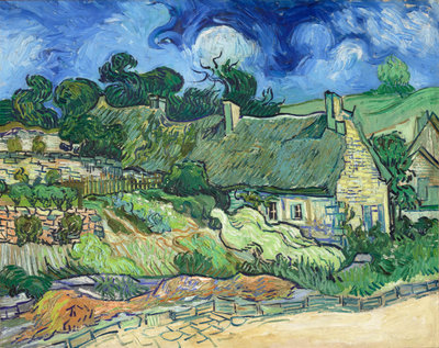 Vincent van Gogh, Thatched Cottages in Cordeville, Auvers-sur-Oise , 1890, Musée d’Orsay, Paris. Photo: Musée d’Orsay, Dist. RMN-Grand Palais / Patrice Schmidt