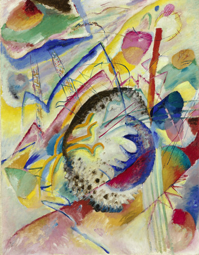 Wassily Kandinsky, Large Study, 1914, oil on canvas, 101 × 79.3 cm . Museum Boijmans Van Beuningen, Rotterdam