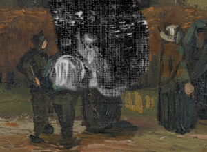 Detail van 'het kerkje' uit de app Ontrafel Van Gogh