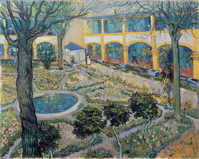 Vincent van Gogh, Binnenplaats van het ziekenhuis, 1889, Collectie Oskar Reinhart, Winterthur