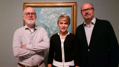 Van links naar rechts: Louis van Tilborgh, Bregje Gerritse, Teio Meedendorp