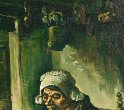 Detail uit: Vincent van Gogh, 'De aardappeleters', 1885.