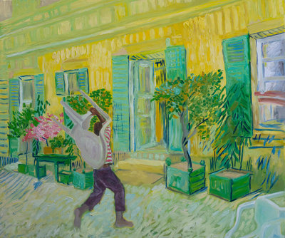 John Madu, No Food for Lazy Man II, 2025. Courtesy of Zidoun-Bossuyt Gallery and the artist