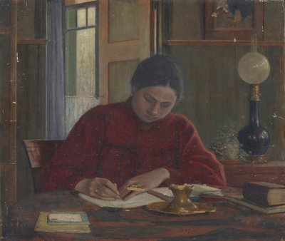 Portret van Jo voor restauratie