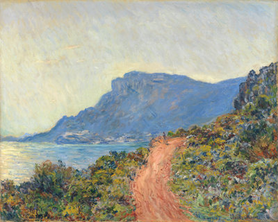 Claude Monet, La Corniche near Monaco, 1884. Oil on canvas, 75 × 94 cm. Rijksmuseum, Amsterdam, gift of M.C., Baroness van Lynden-van Pallandt, The Hague, 1900
