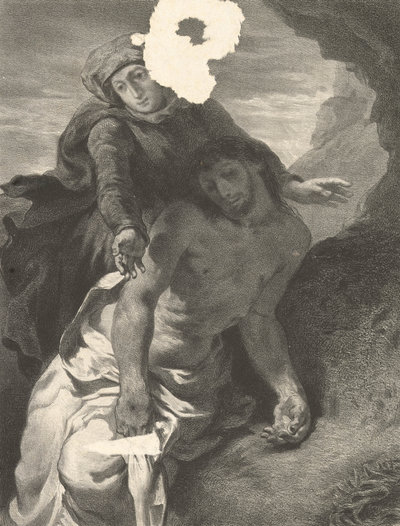 Célestin François Nanteuil, Pietà (naar Delacroix), 1854, Van Gogh Museum, Amsterdam (Vincent van Gogh Stichting)