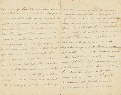 Brief van Theo van Gogh aan zijn vrouw Jo, waarin hij de laatste woorden van Vincent beschreef, 1 augustus 1890