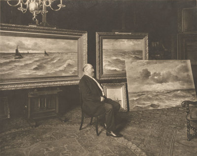 Painter-collector HW Mesdag in his atelier in 1904