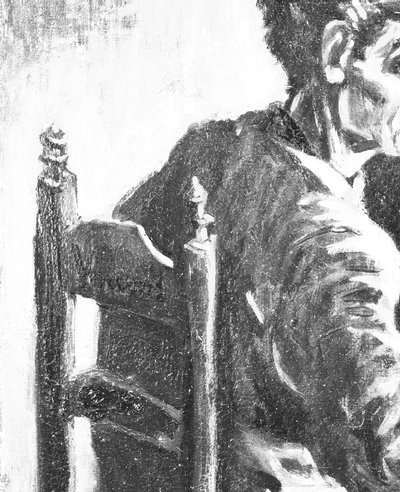 Detail van signatuur in 'De aardappeleters'.