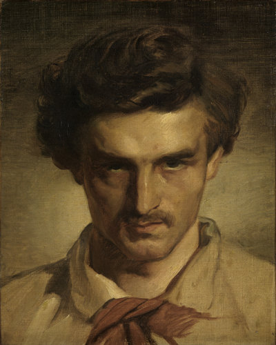 Anselm Feuerbach, 'Zelfportret als jongeman', 1852-1853.