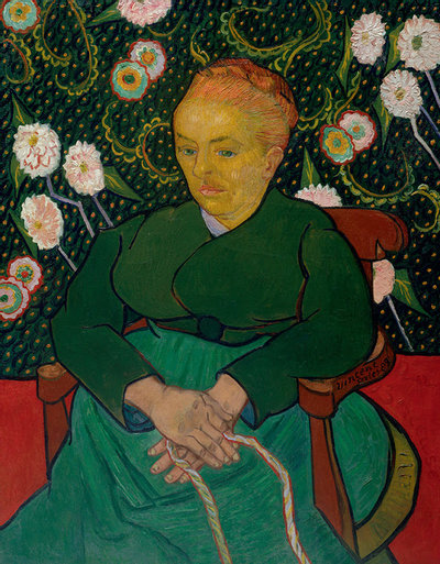 Vincent van Gogh, La Berceuse (portret van Madame Roulin), 1889, The Metropolitan Museum of Art, New York (The Walter H. and Leonore Annenberg Collection)