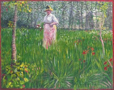 Vincent van Gogh, A Woman Walking in a Garden, 1887, Oil on canvas, 48 × 60 cm, Private collection