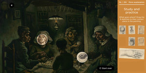 Puzzle with the sketches of The Potato Eaters