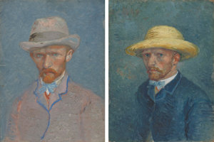 Two portraits of the same size have been reexamined to define if it is a Self-portrait or a Portrait of Theo van Gogh