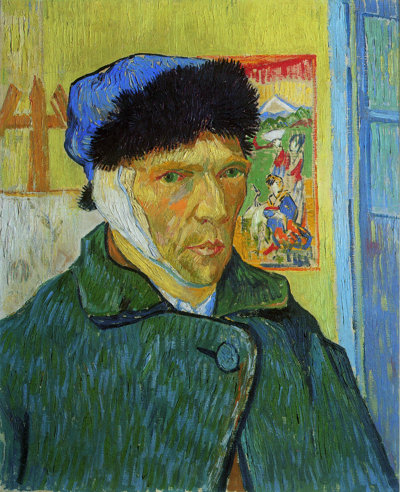 Vincent van Gogh, Selfportrait with Bandaged Ear, 1889. Collection: The Samuel Courtauld Trust
