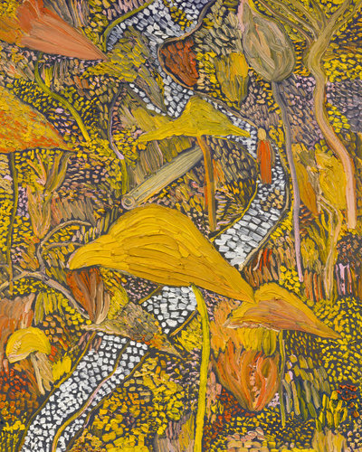 Matthew Wong, A Walk Through a Primordial Garden, 2018