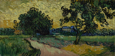 Vincent van Gogh, Landschap bij avondschemering, 1890