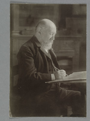 Hendrik Willem Mesdag in zijn atelier