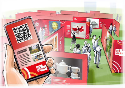 Impressie van de Cultuurtuin op de Uitmarkt 2022