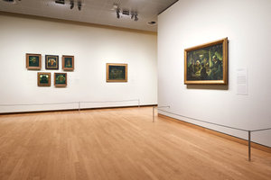 The ASML Gallery at the Van Gogh Museum, featuring paintings by Vincent van Gogh from his Brabant period, including 'The Potato Eaters'. Photo: Tom Elst