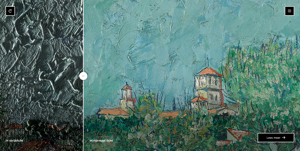 Screenshot uit de app Ontrafel Van Gogh