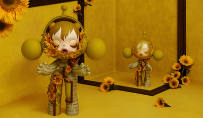 POP MART x Van Gogh Museum verzamelbare speelgoedfiguren Zonnebloemen