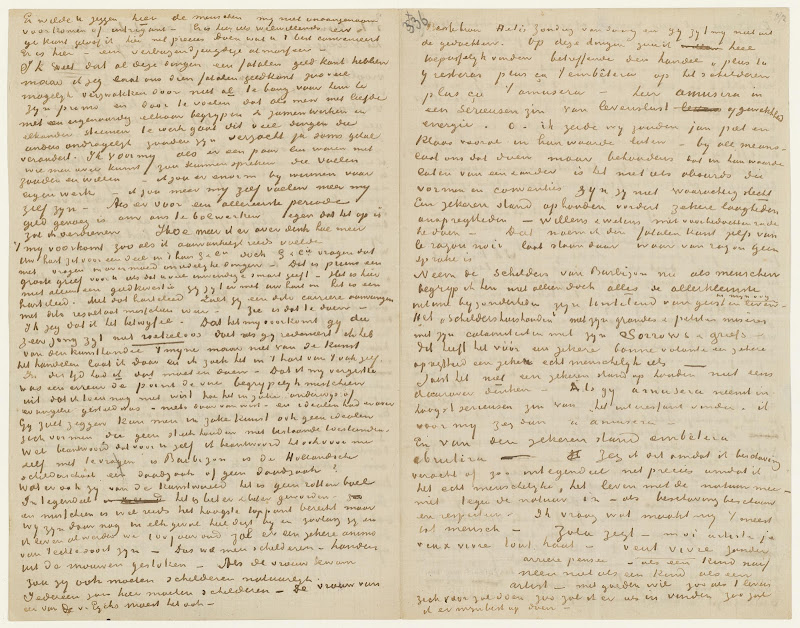 Vincent van Gogh - Sheet 1 of a letter from Vincent van ...